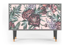 Aparador - 115х84х41 cm - S3 - Peach Peonies, Gris