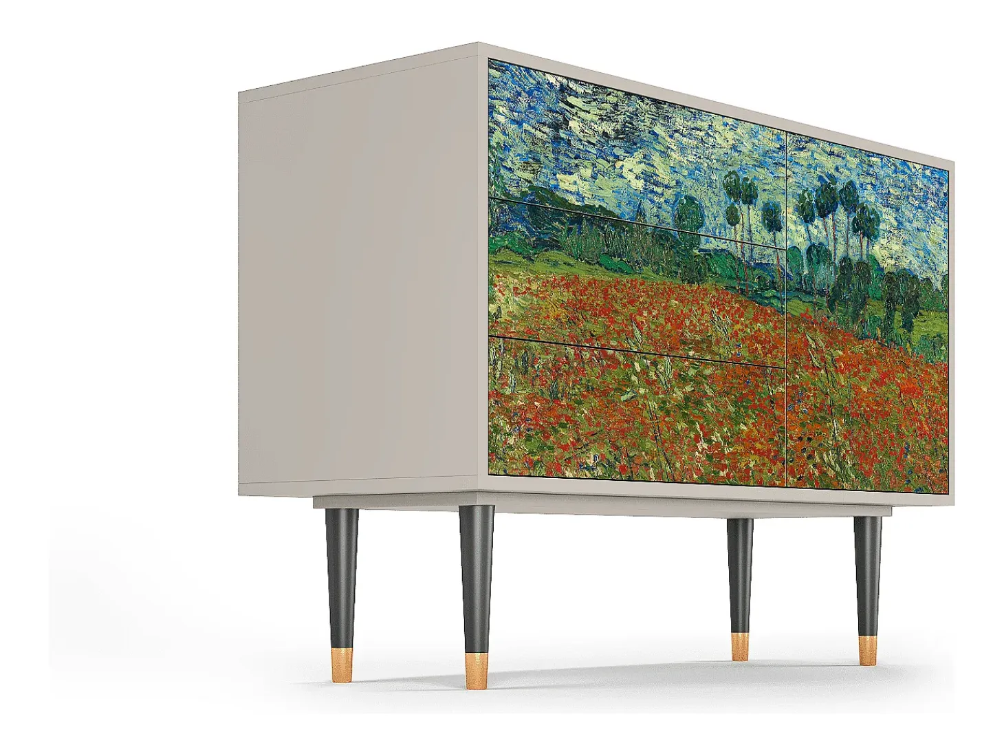 Aparador - 115х84х41 cm - S3 - Poppy field by van Gogh, Arena