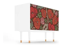 Aparador - 115х84х41 cm - S3 - Poppy Garden, Blanco