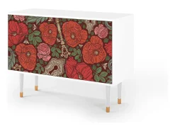 Aparador - 115х84х41 cm - S3 - Poppy Garden, Blanco