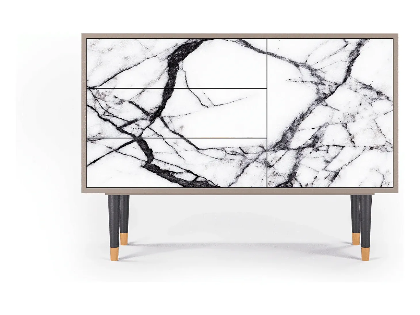Aparador - 115х84х41 cm - S3 - Raven Marble, Arena