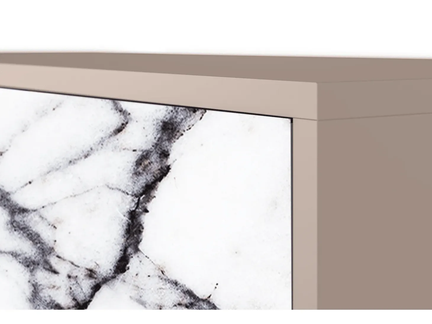 Aparador - 115х84х41 cm - S3 - Raven Marble, Latte