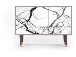 Aparador - 115х84х41 cm - S3 - Raven Marble, Latte