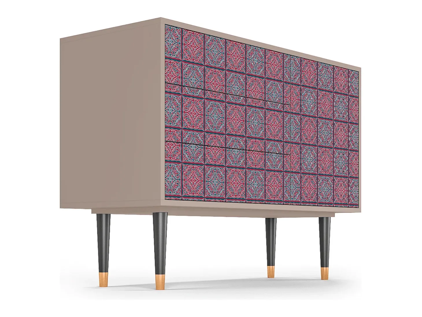 Aparador - 115х84х41 cm - S3 - Riviera Mosaic, Latte
