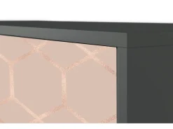 Aparador - 115х84х41 cm - S3 - Rose Honeycomb, Antracita