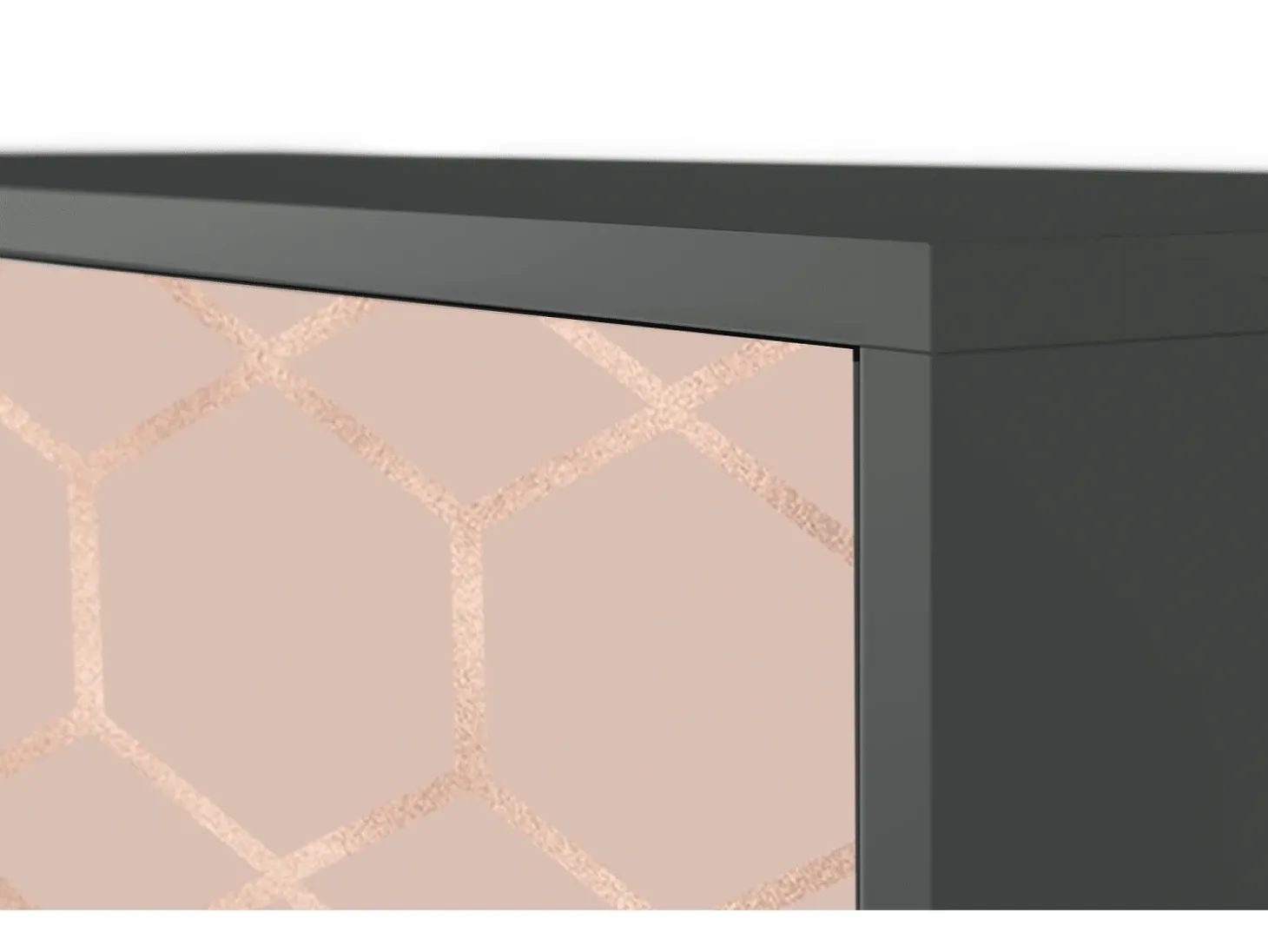 Aparador - 115х84х41 cm - S3 - Rose Honeycomb, Antracita