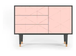 Aparador - 115х84х41 cm - S3 - Rose Quartz, Antracita