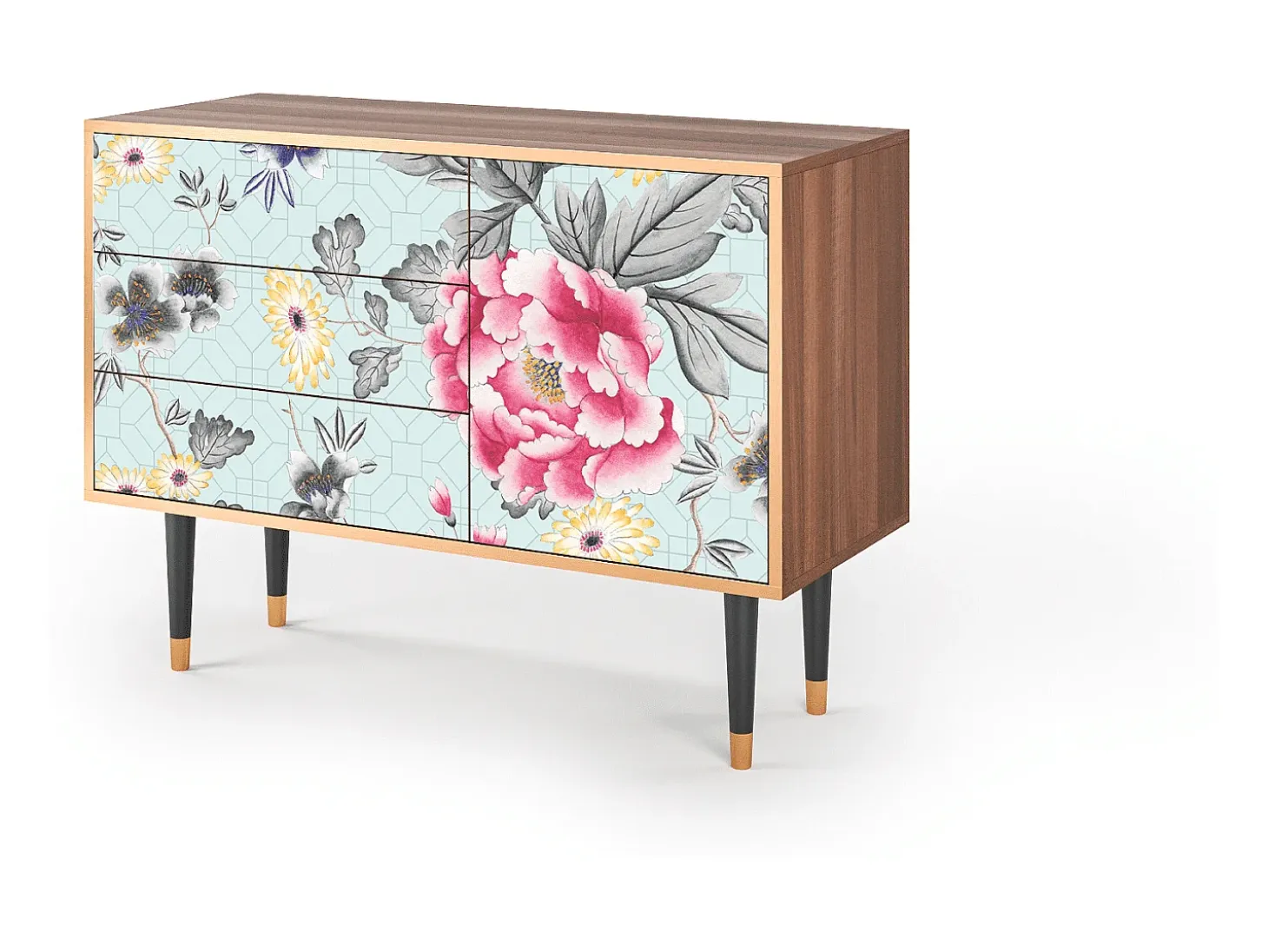Aparador - 115х84х41 cm - S3 - Sky Garden, Nogal