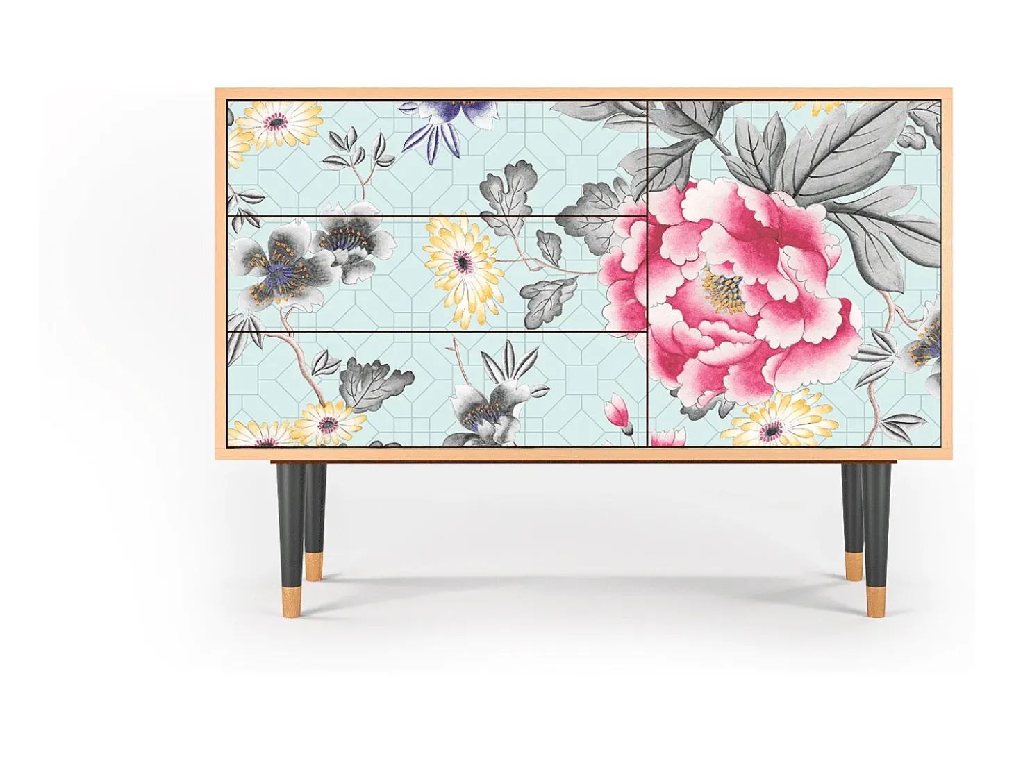 Aparador - 115х84х41 cm - S3 - Sky Garden, Nogal