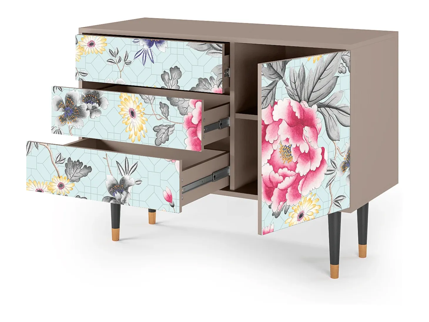 Aparador - 115х84х41 cm - S3 - Sky Garden, Latte