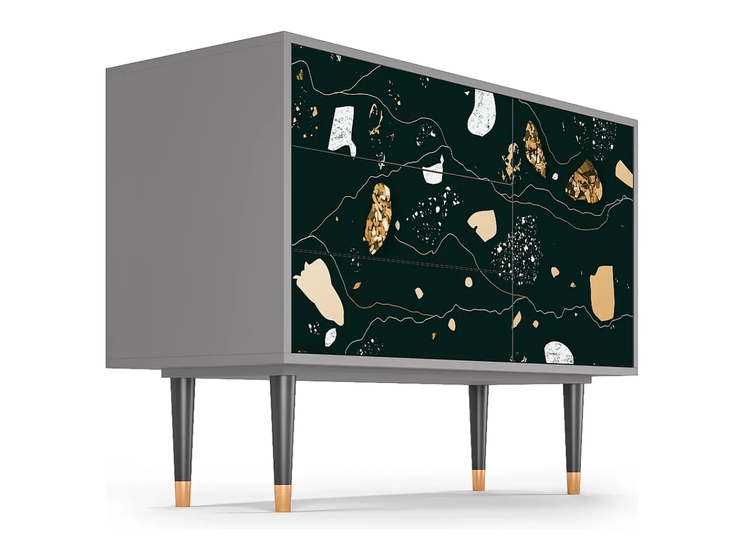 Aparador - 115х84х41 cm - S3 - Space Rocks, Gris