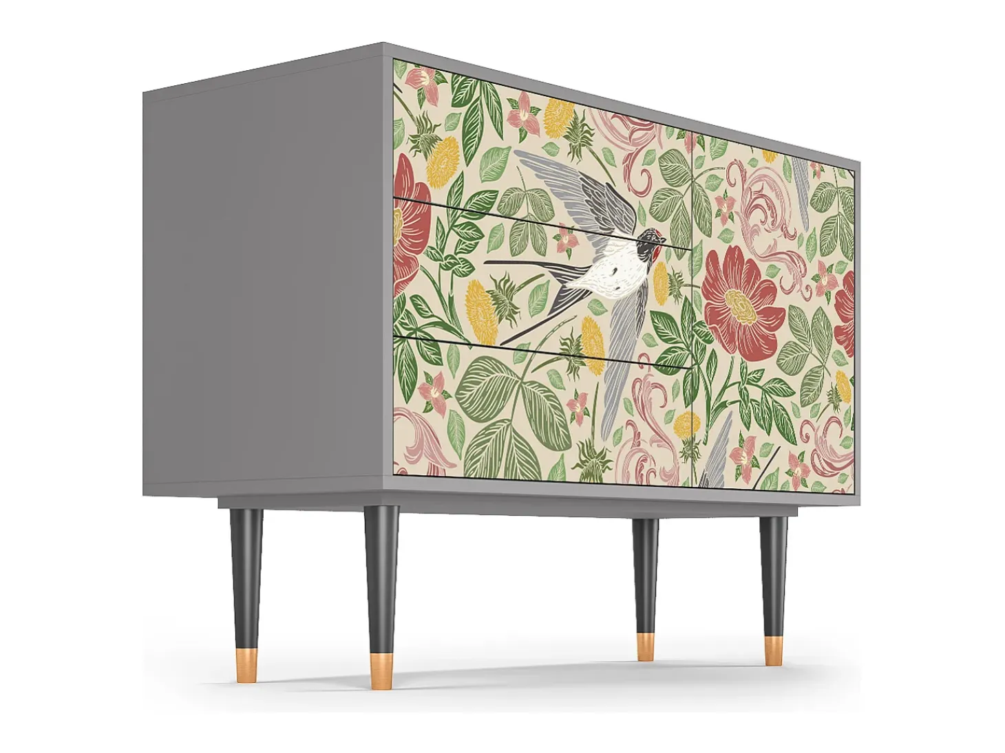 Aparador - 115х84х41 cm - S3 - Spring Swallow, Gris