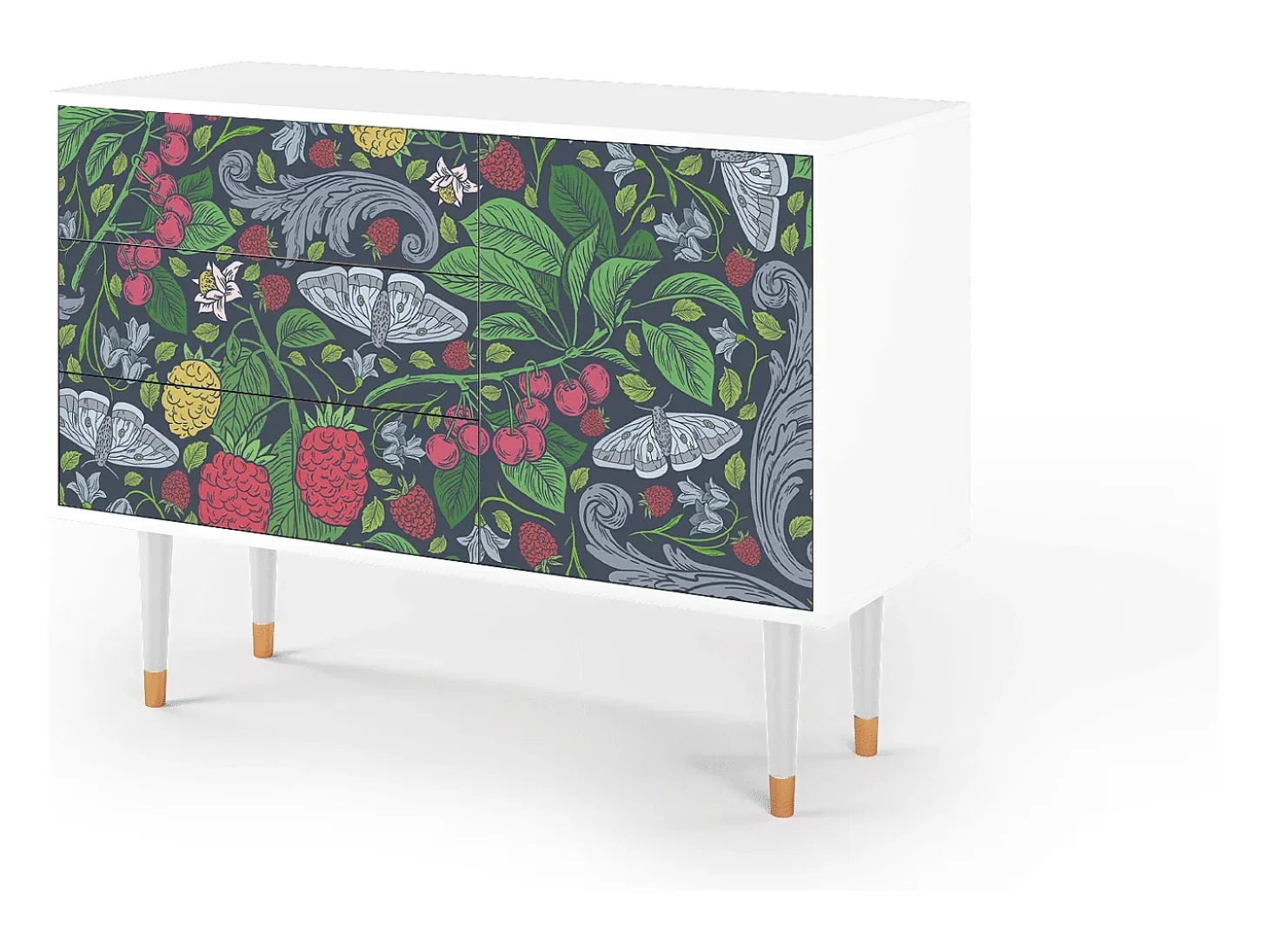 Aparador - 115х84х41 cm - S3 - Summer Berries, Blanco
