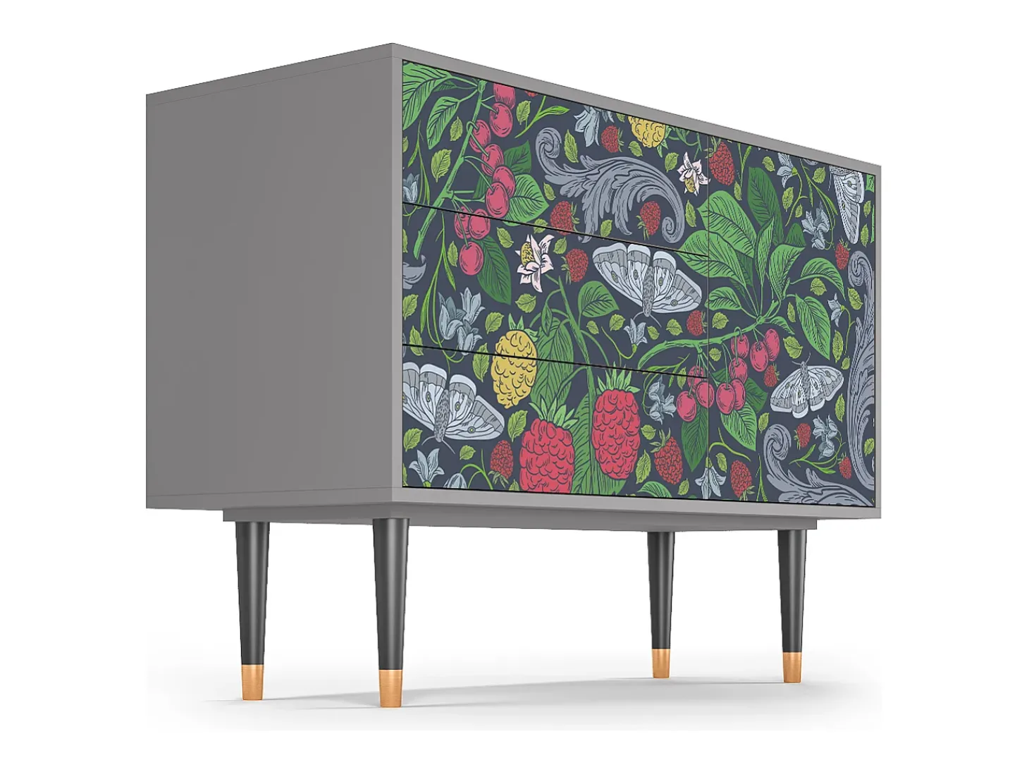 Aparador - 115х84х41 cm - S3 - Summer Berries, Gris