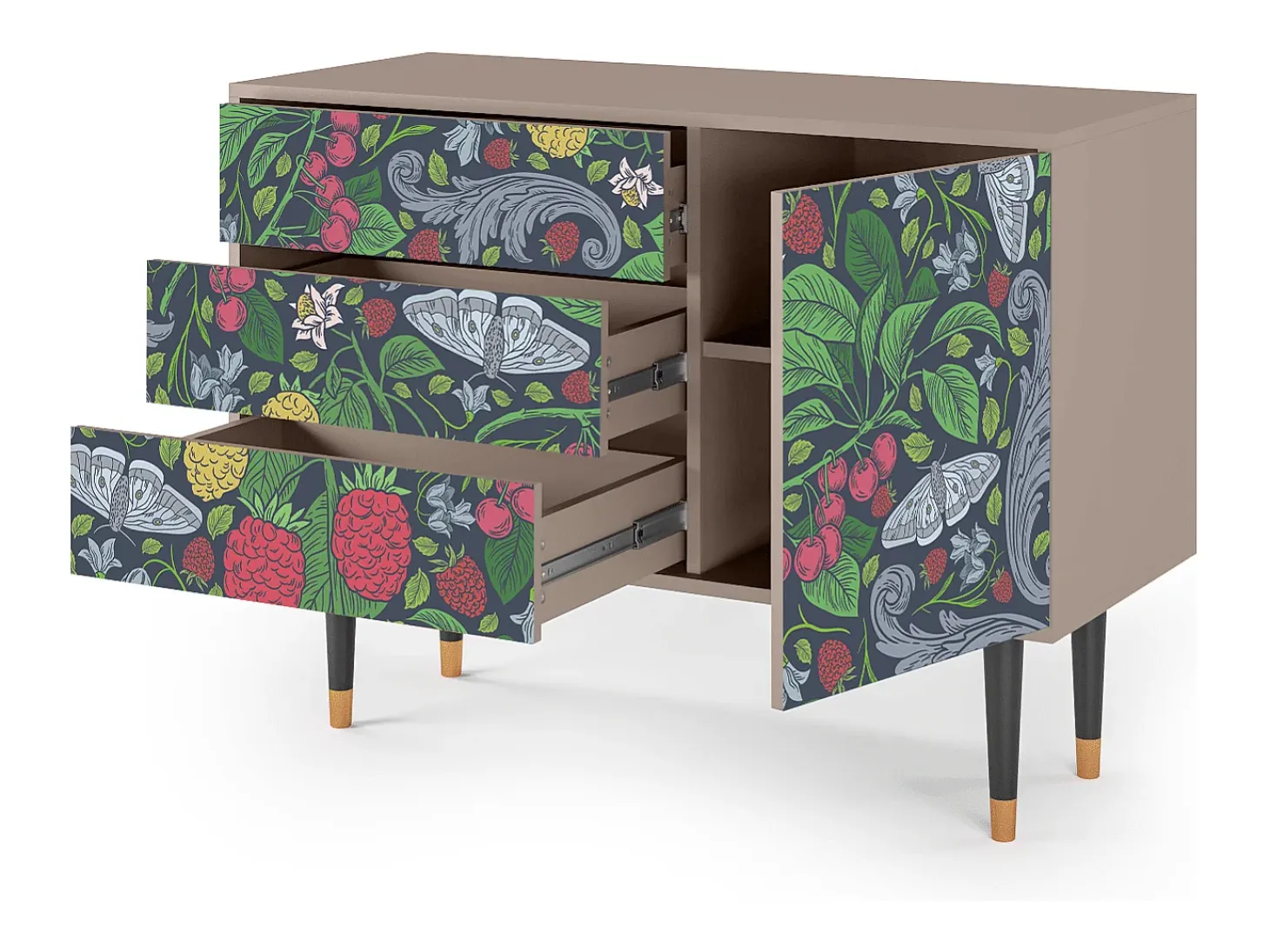 Aparador - 115х84х41 cm - S3 - Summer Berries, Latte