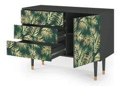 Aparador - 115х84х41 cm - S3 - Sunny Palm Tree, Antracita