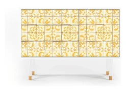 Aparador - 115х84х41 cm - S3 - Sunshiny Tile, Blanco