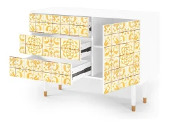 Aparador - 115х84х41 cm - S3 - Sunshiny Tile, Blanco