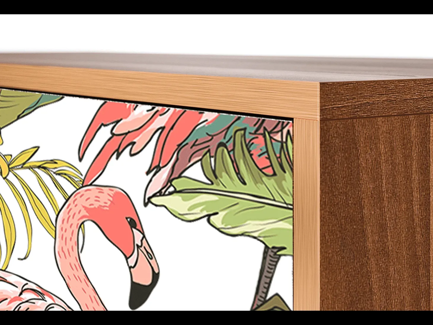 Aparador - 115х84х41 cm - S3 - Sweet Flamingo, Nogal