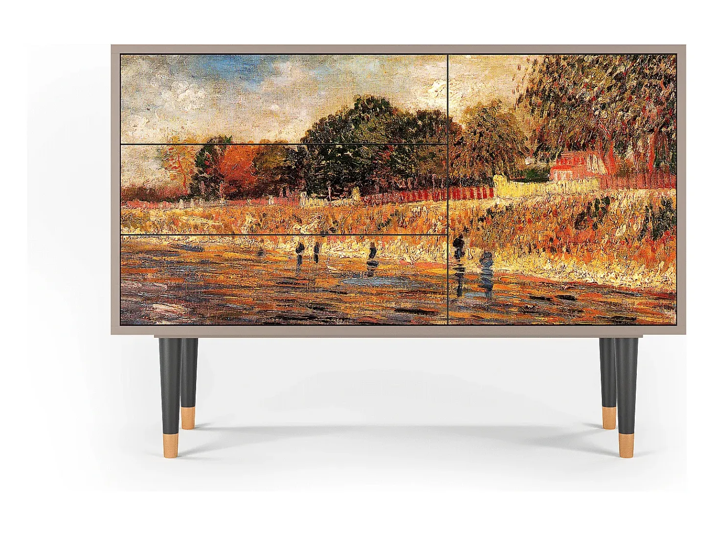 Aparador - 115х84х41 cm - S3 - The Banks, Latte