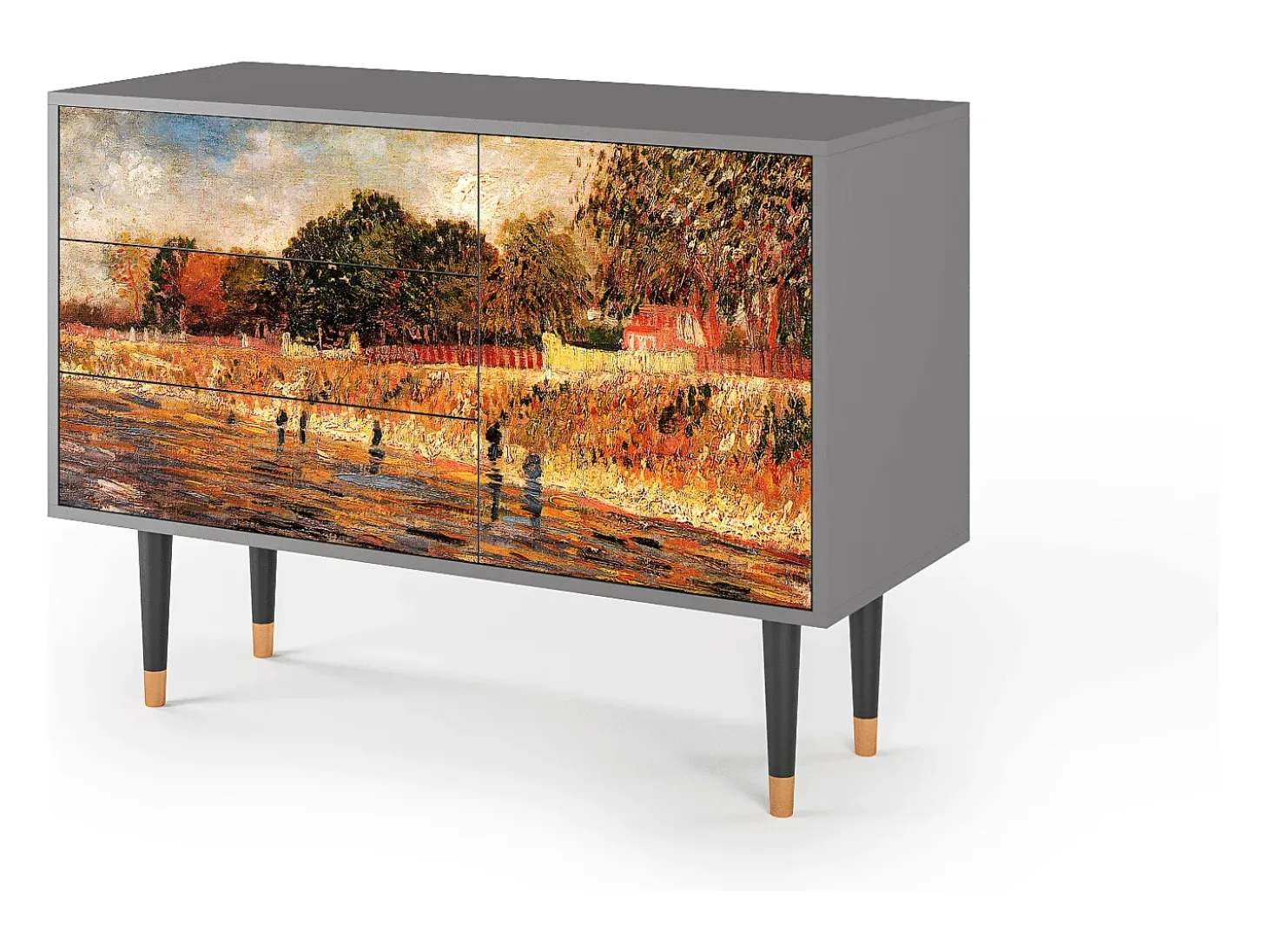 Aparador - 115х84х41 cm - S3 - The Banks, Gris