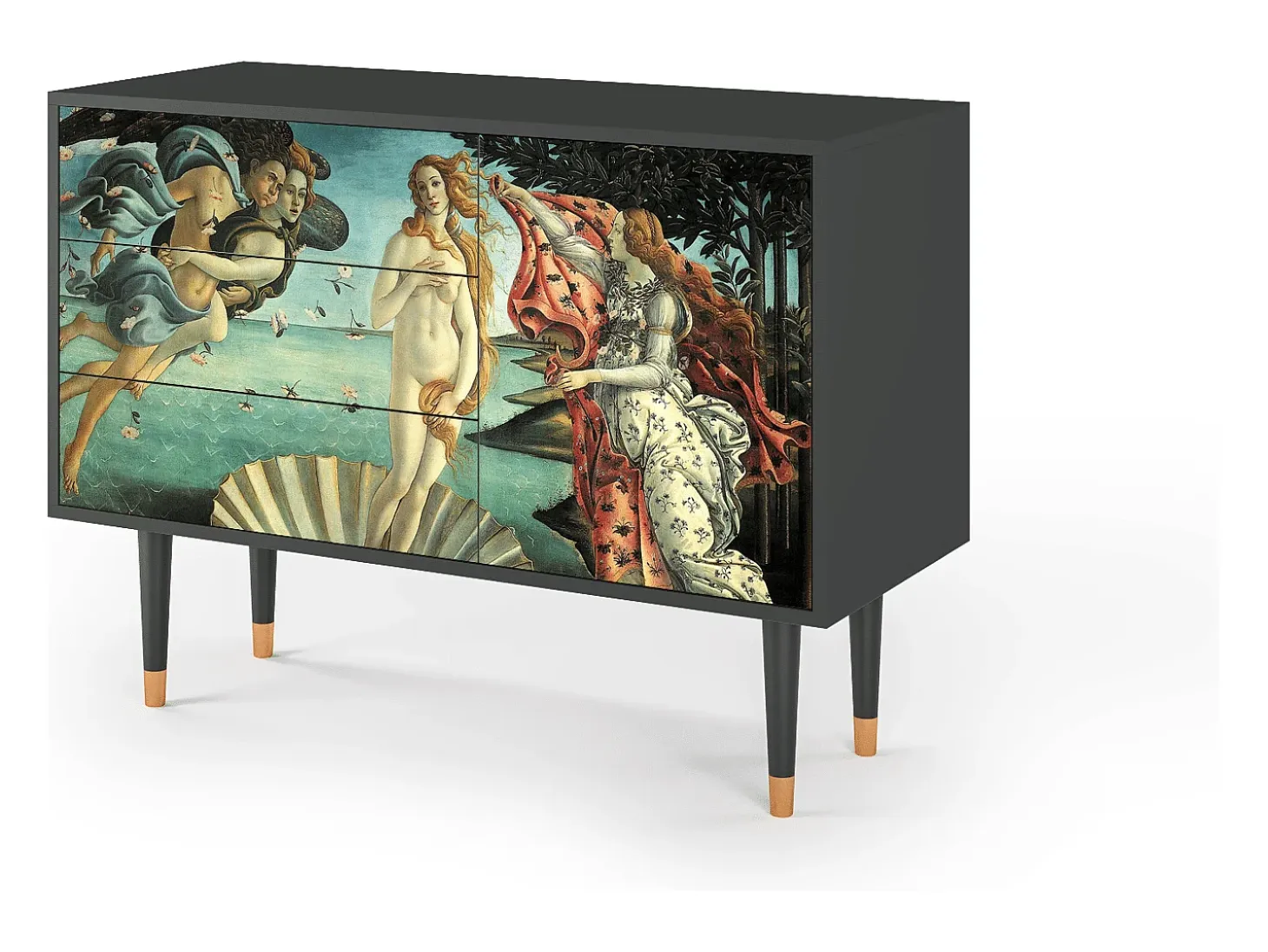 Aparador - 115х84х41 cm - S3 - The Birth of Venus, Antracita
