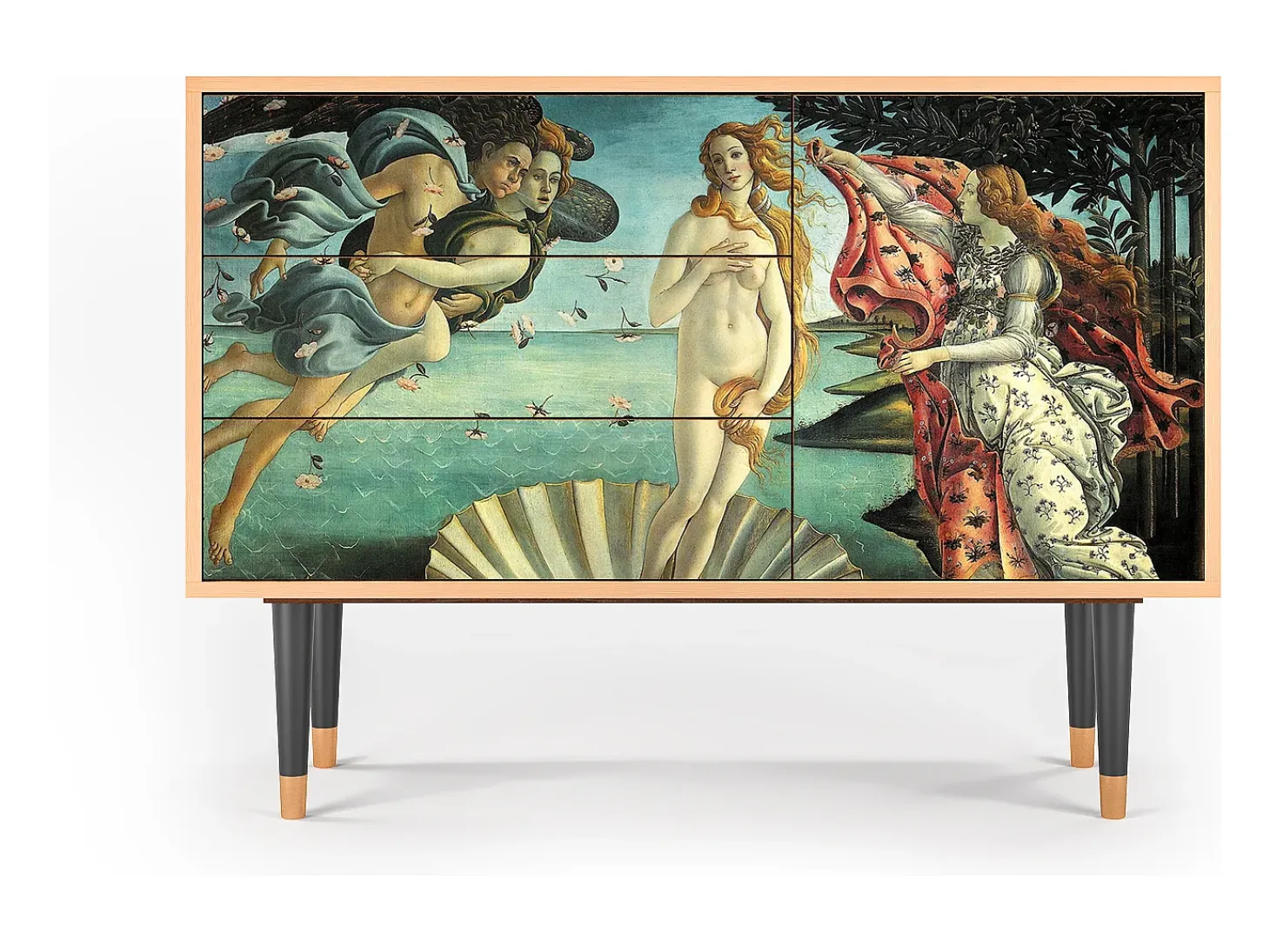 Aparador - 115х84х41 cm - S3 - The Birth of Venus, Nogal