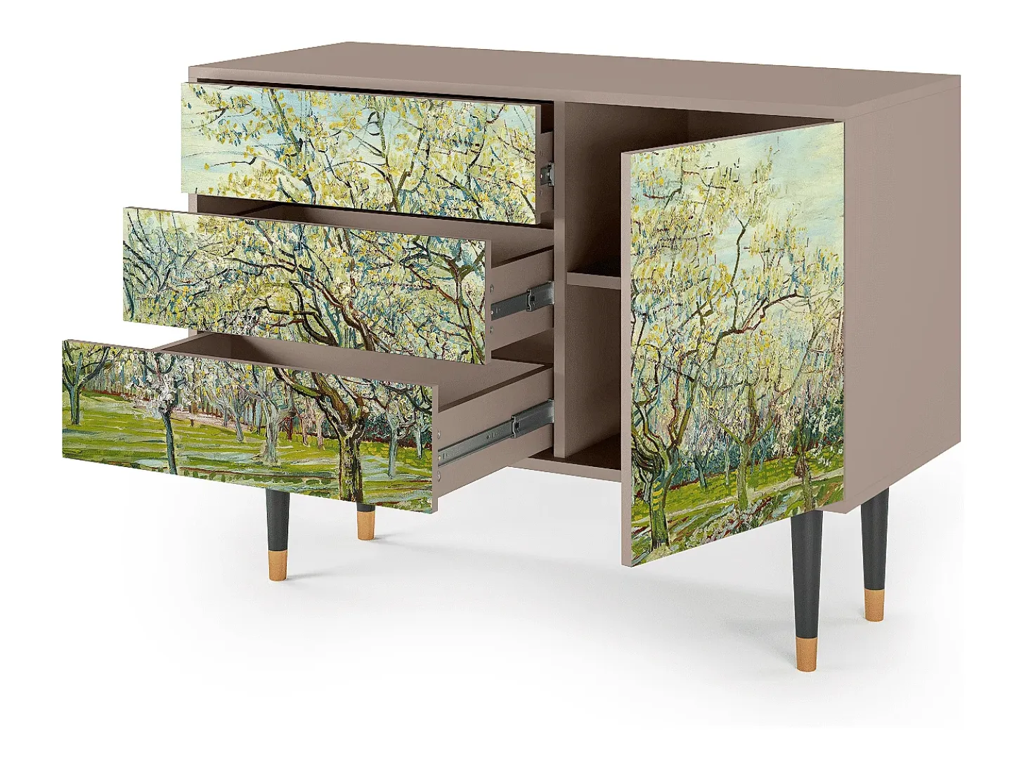 Aparador - 115х84х41 cm - S3 - The Blanco Orchard, Latte