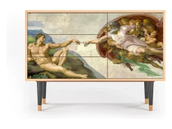 Aparador - 115х84х41 cm - S3 - The Creation of Adam, Nogal