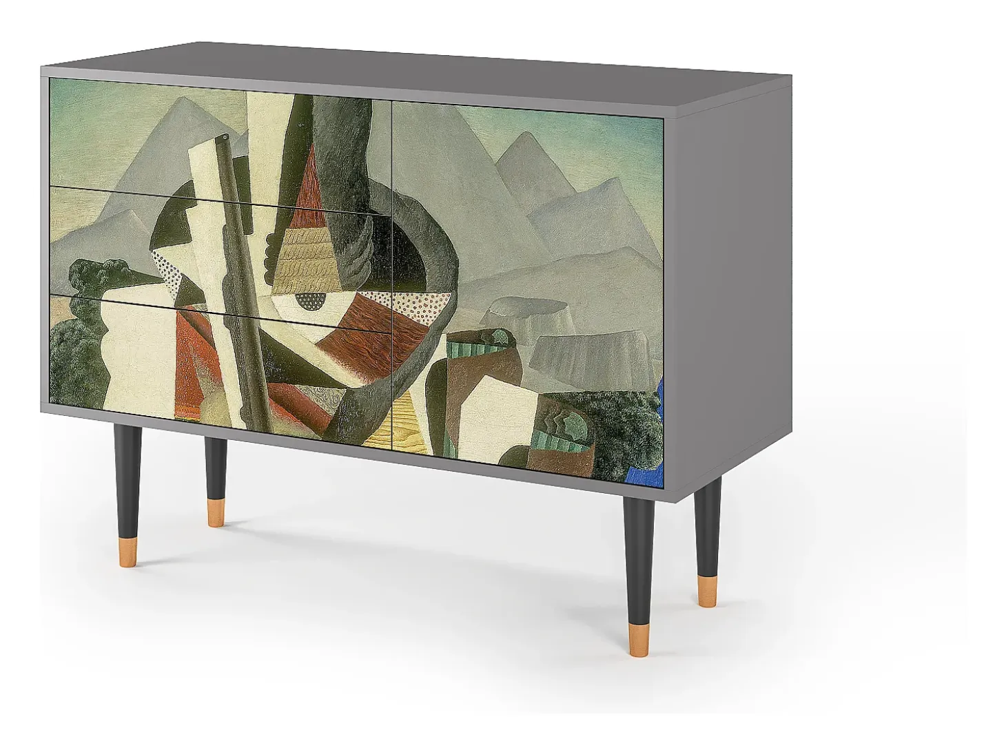 Aparador - 115х84х41 cm - S3 - The Cubist Paintings , Gris