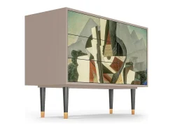 Aparador - 115х84х41 cm - S3 - The Cubist Paintings , Latte