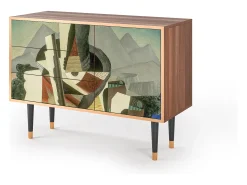 Aparador - 115х84х41 cm - S3 - The Cubist Paintings , Nogal
