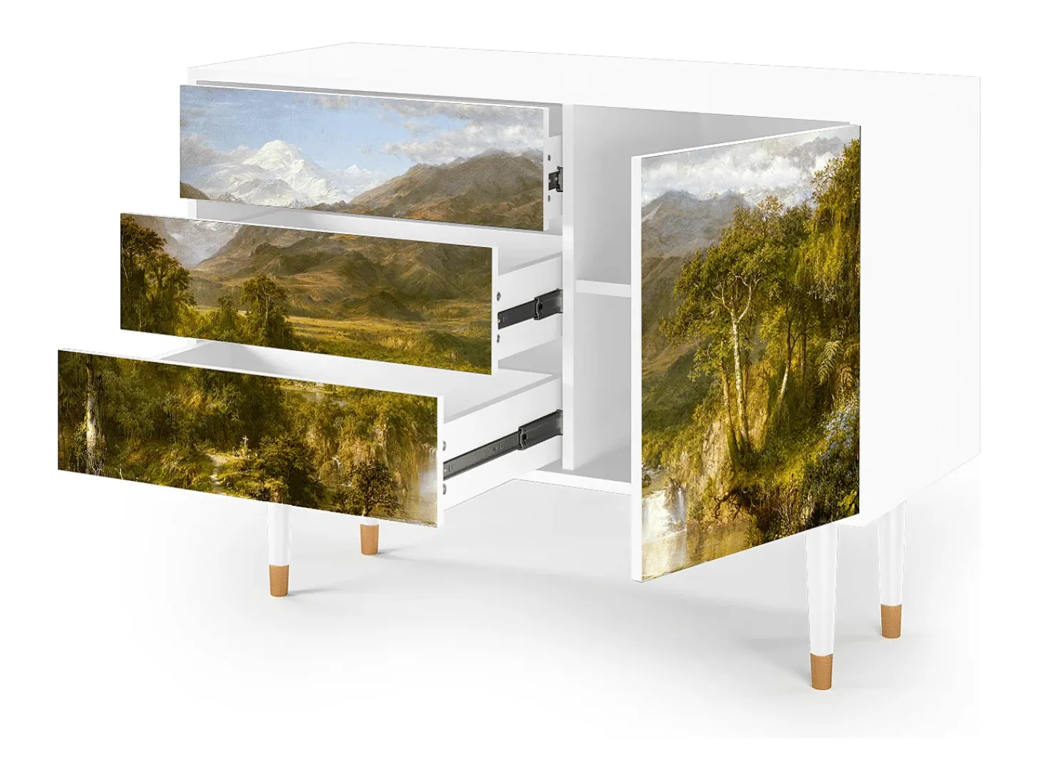 Aparador - 115х84х41 cm - S3 - The Heart of the Andes , Blanco