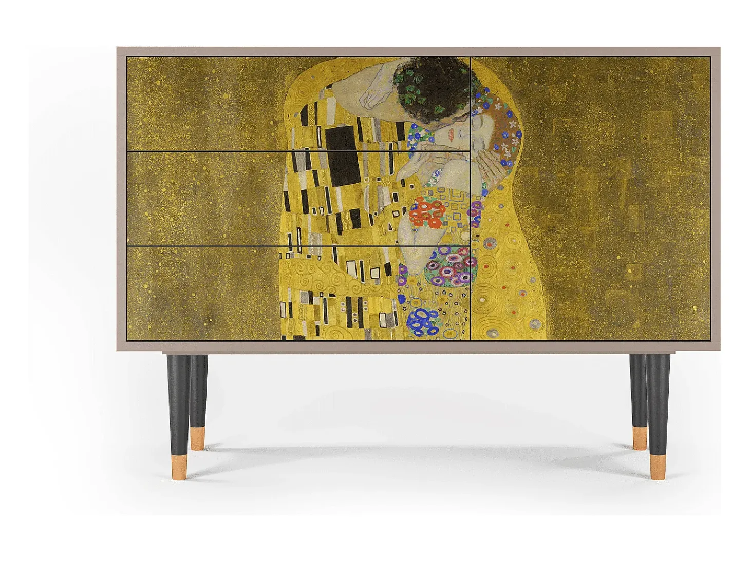 Aparador - 115х84х41 cm - S3 - The Kiss by Klimt , Latte