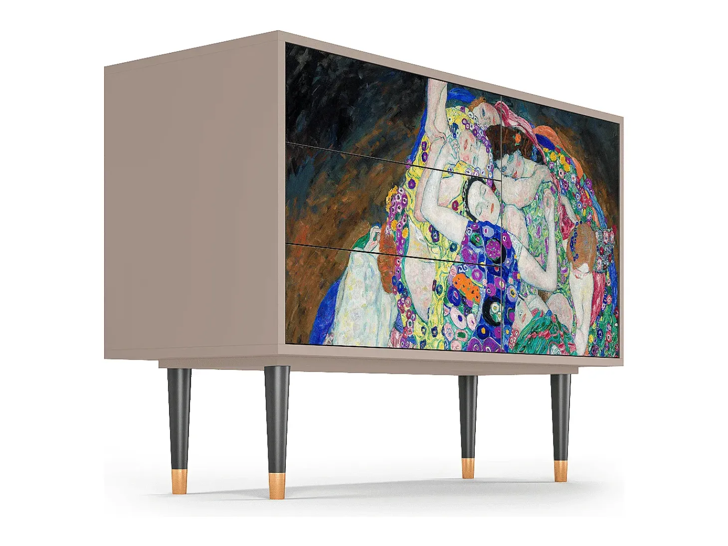 Aparador - 115х84х41 cm - S3 - The Maiden by Klimt, Latte