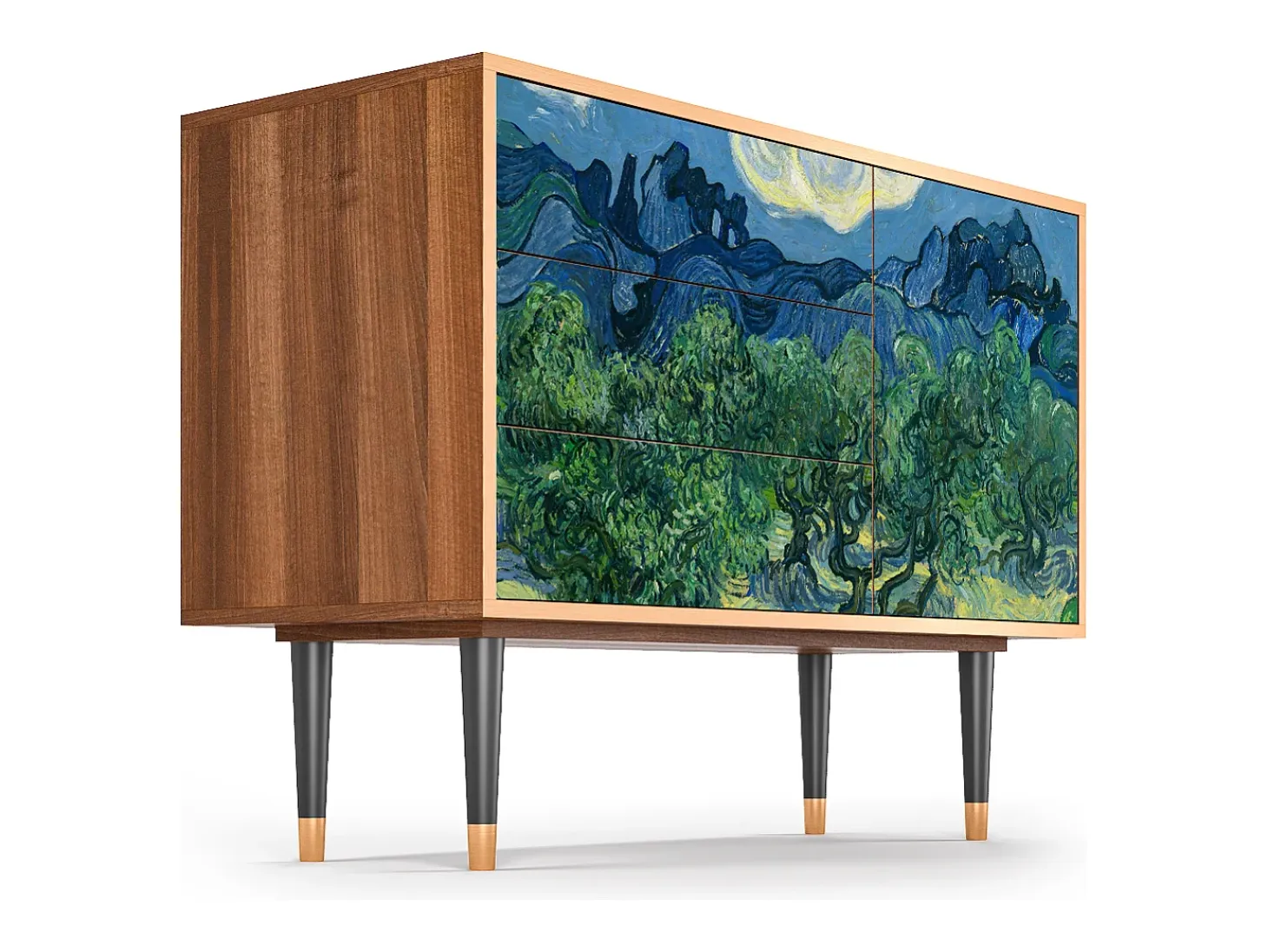 Aparador - 115х84х41 cm - S3 - The Oil Trees, Nogal
