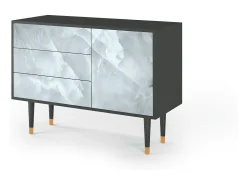 Aparador - 115х84х41 cm - S3 - The Onyx, Antracita