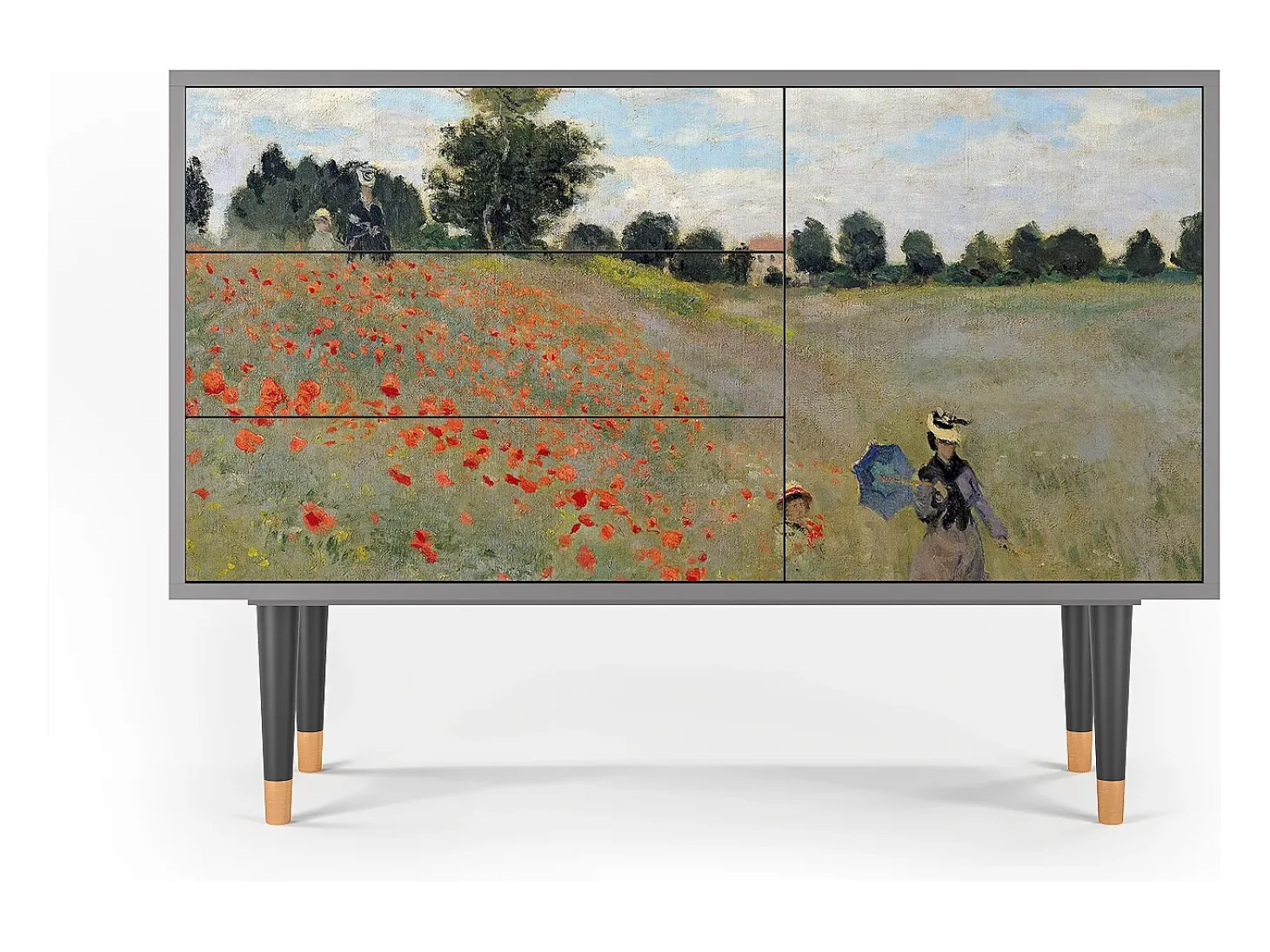 Aparador - 115х84х41 cm - S3 - The Poppy Field , Gris