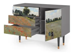 Aparador - 115х84х41 cm - S3 - The Poppy Field , Gris