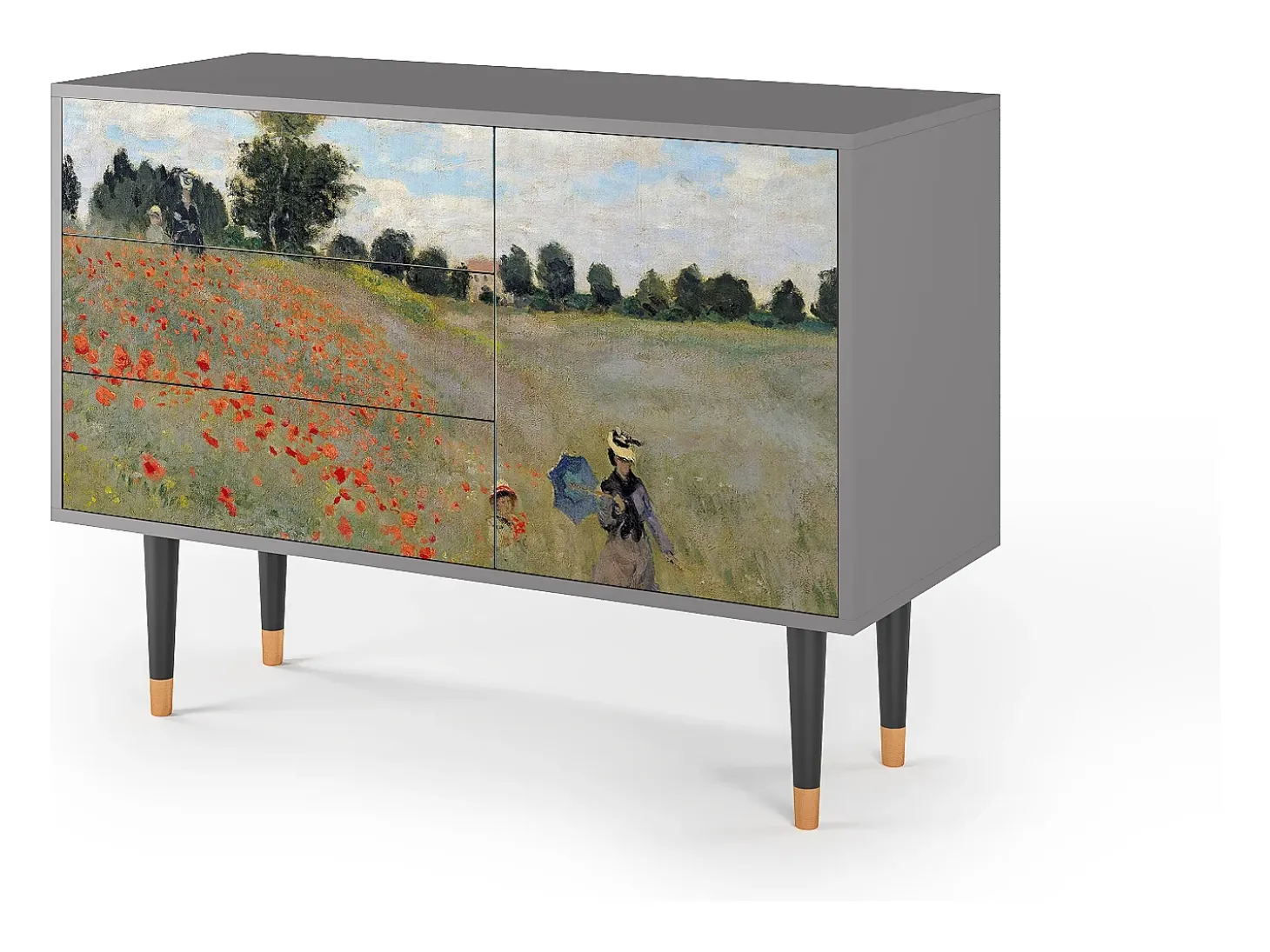 Aparador - 115х84х41 cm - S3 - The Poppy Field , Gris