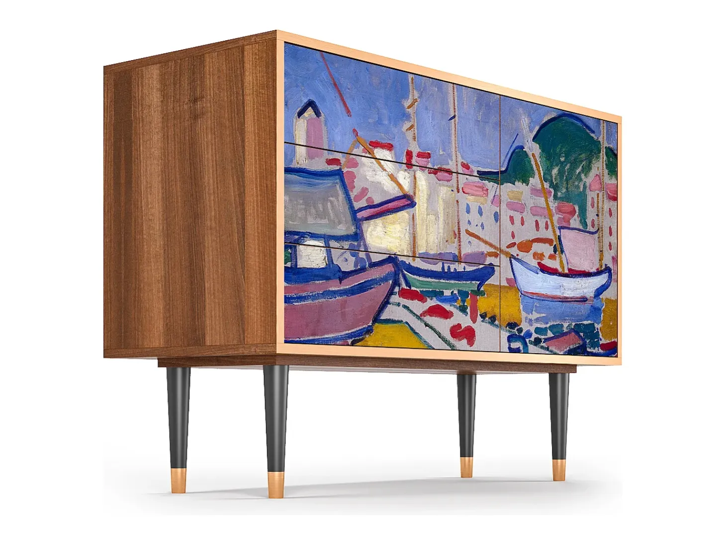 Aparador - 115х84х41 cm - S3 - The Port of Collioure , Nogal