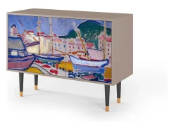 Aparador - 115х84х41 cm - S3 - The Port of Collioure , Latte