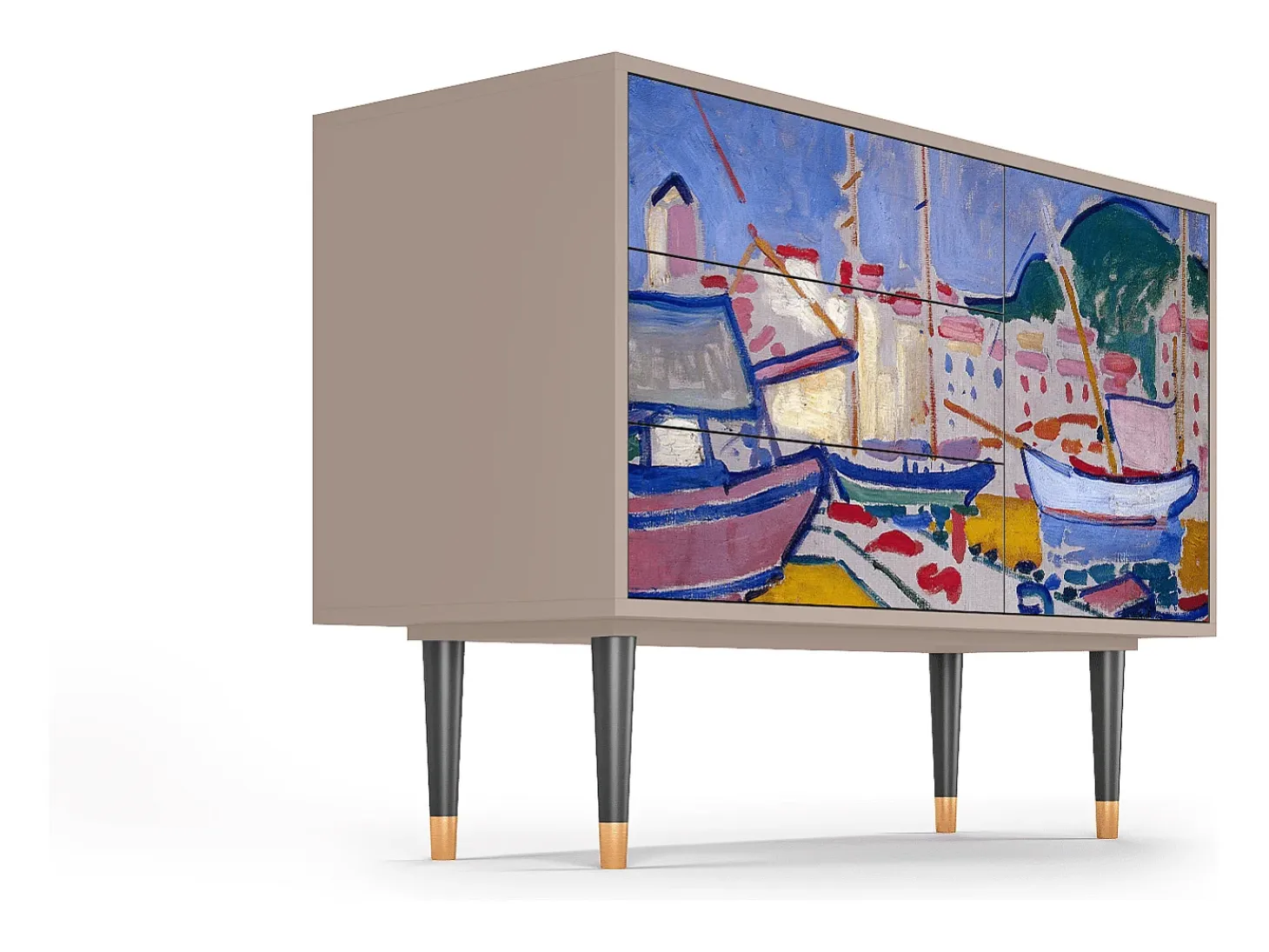 Aparador - 115х84х41 cm - S3 - The Port of Collioure , Latte
