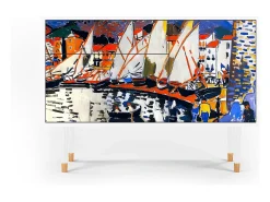 Aparador - 115х84х41 cm - S3 - The Port of Collioure , Blanco