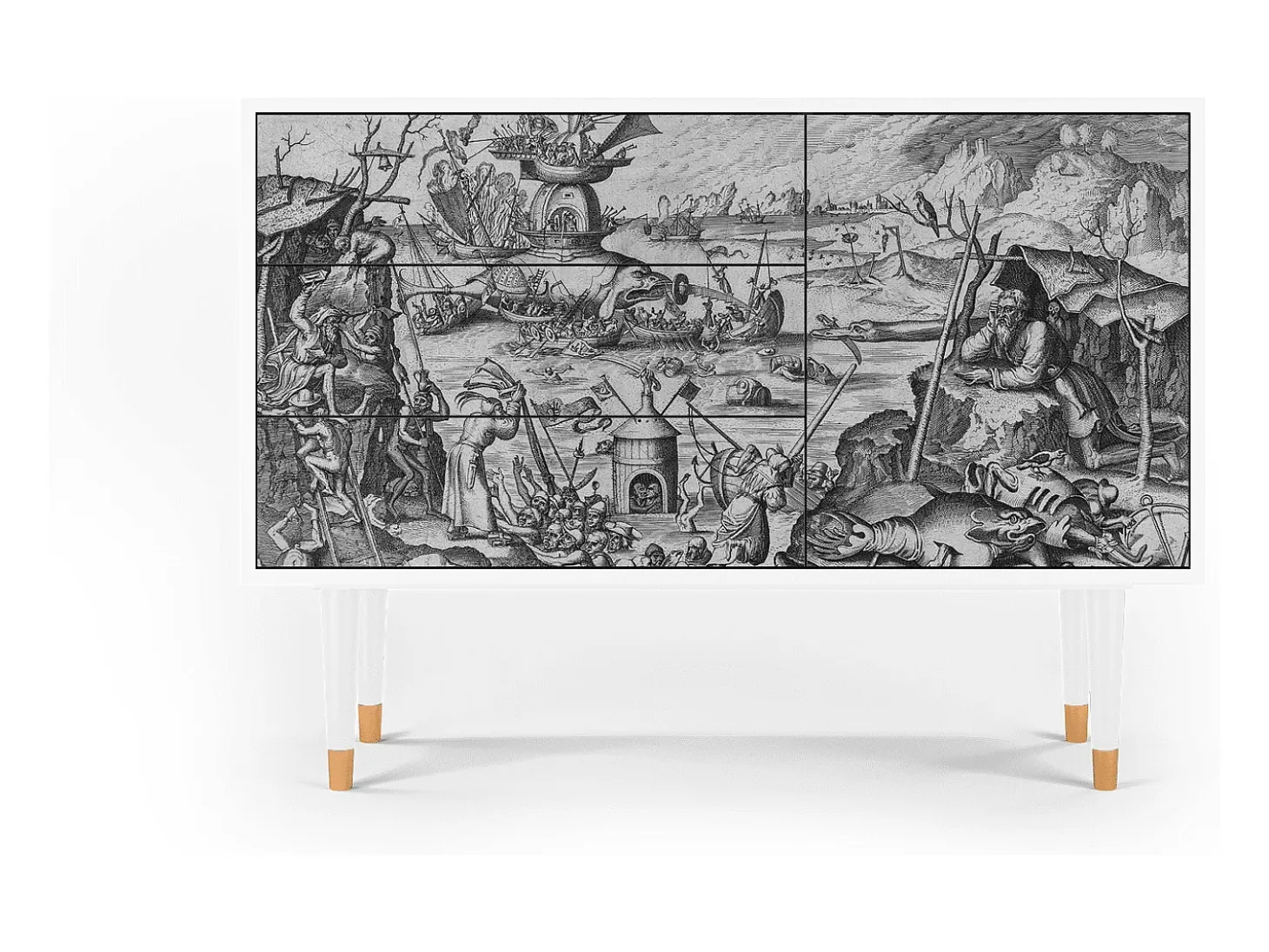 Aparador - 115х84х41 cm - S3 - The Temptation, Blanco