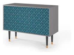 Aparador - 115х84х41 cm - S3 - Turquoise Geometry, Gris
