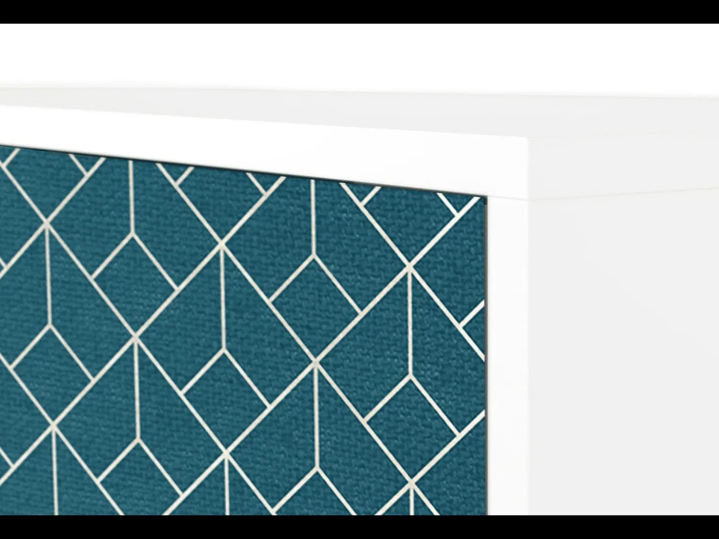 Aparador - 115х84х41 cm - S3 - Turquoise Geometry, Blanco