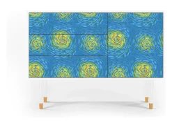 Aparador - 115х84х41 cm - S3 - Van Gogh Lights, Blanco