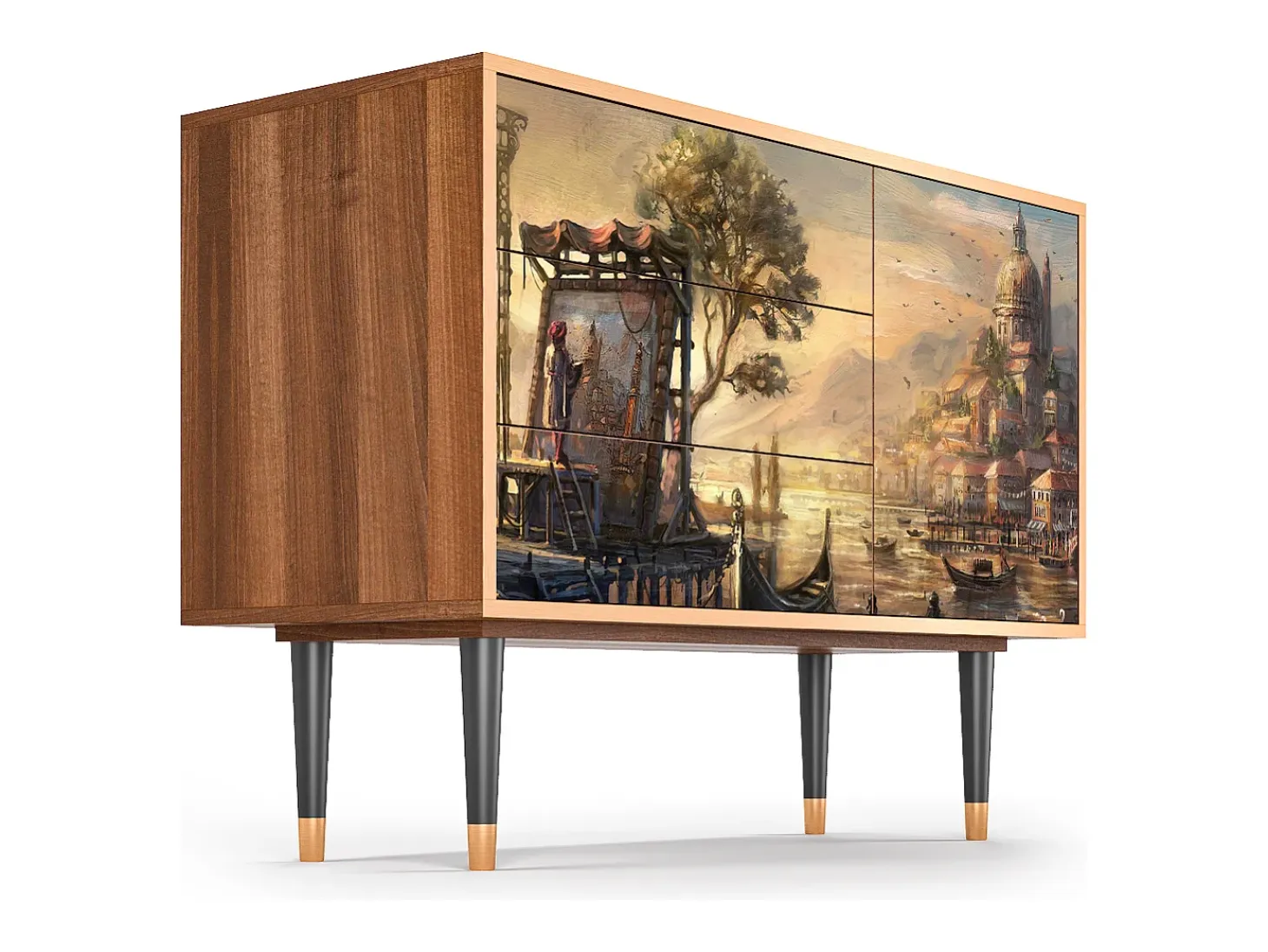 Aparador - 115х84х41 cm - S3 - Venice, Nogal