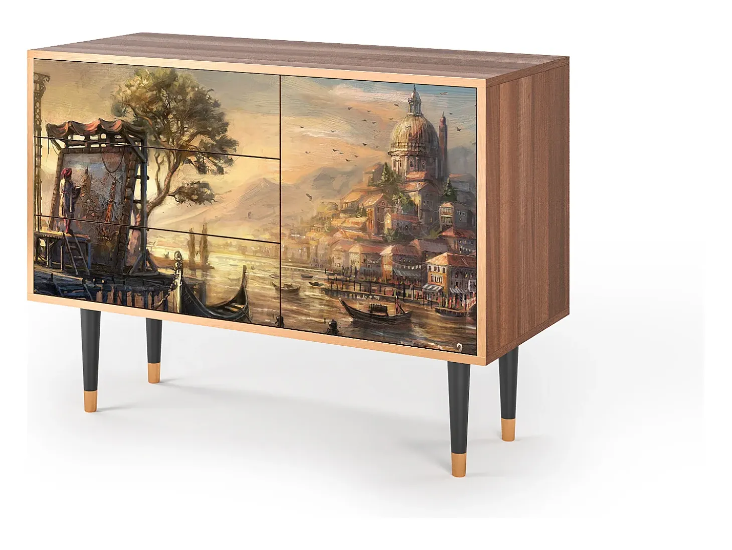 Aparador - 115х84х41 cm - S3 - Venice, Nogal